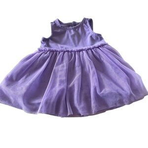 Hanna Andersson Purple Tulle sleeveless dress size 70cm size 6-12 months